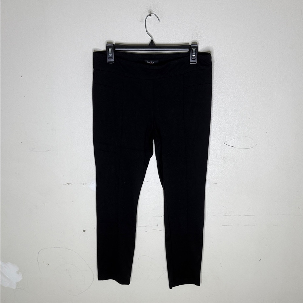 Leyla Black Rayon Blend Jegging Style Pants Trousers Size 10 Petite